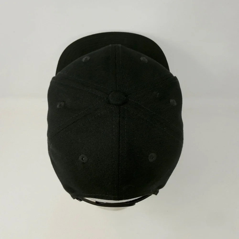 Jordan Child Black Snapback Hat Red Jumpman Logo Flat‎ Brim 617845-023